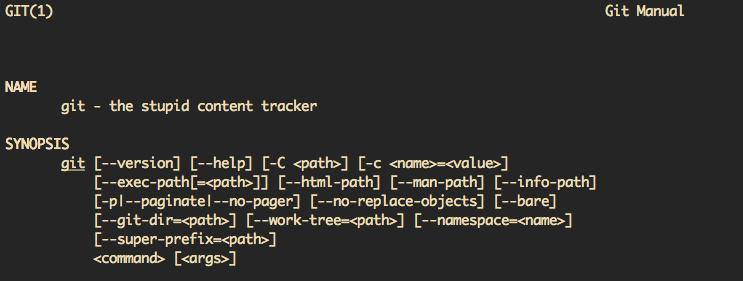 Git: the stupid content tracker